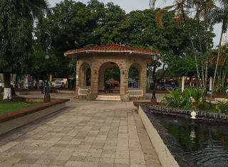 Estampa de la ciudad de Santiago.