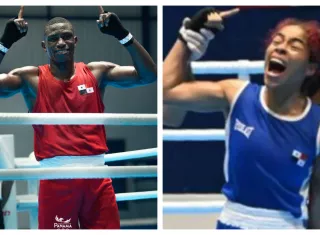 Eduardo Beckford (izq.) y Yulieth Hinestroza. 