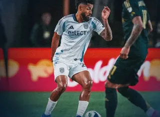 Aníbal Godoy en acción durante el partido del sábado 1 de noviembre en Portland. 