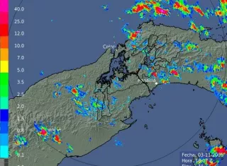 Mapa que reflejan las condiciones climáticas en el país.