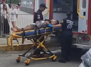 Se investiga la identidad del hombre para determinar si posee algún tipo de prontuario policivo.  /  Captura de video: TVN