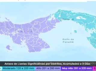 Mapa que reflejan condiciones climáticas.
