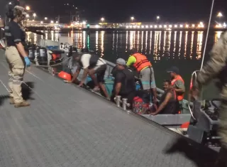 Fueron rescatados por agentes del Senan.