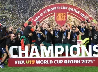 Jugadores de la Selección de Portugal en la premiación. Foto: EFE