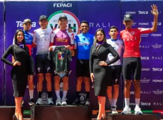 Los líderes de las categorías de la Vuelta Internacional a Chiriquí. Foto: Fepaci