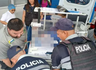 La recién nacida fue encontrada en los alrededores de los tanques de reserva de agua del IDAAN. Foto: Cortesía 