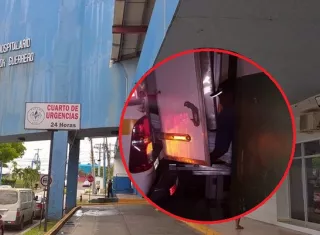 El levantamiento del cadáver fue efectuado por los peritos en el hospital de Colón.  /  Fotocomposición: rchovo