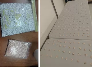 Las pastillas estaban en dos bolsas plásticas.  /  Foto: Senan