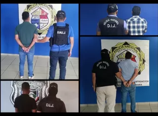 Los sospechosos quedaron a órdenes de la Fiscalía Anticorrupción.  /  Fotos: PN