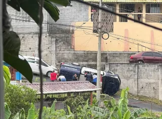 Los uniformados no pudieron continuar la persecución.  /  Foto: cortesía