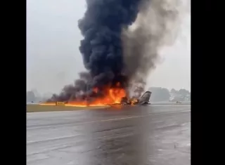 Jet se estrella al intentar aterrizar en Carolina del Norte; hay muertos