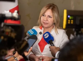 Ministra de Gobierno, Dinoska Montalvo.  /  Foto: Archivo