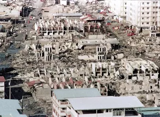 El barrio de El Chorrillo fue consumido por las llamas la noche del 20 de diciembre de 1989. /Foto: EFE