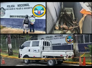 El sospechoso fue aprehendido en flagrancia.  /  Fotos: PN