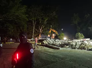 Policía Nacional no tiene nada que ver con la demolición de monumento chino