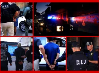 Entre los aprehendidos hay una mujer.  / Fotocomposición: PN