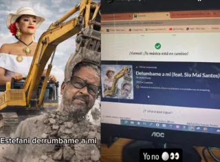 ¡Ayala, sale bachata tras derrumbe! "Stefany, derrúmbame a mí, no me importa"