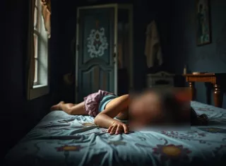 Al parecer la pequeña se golpeó la cabeza.  /  Imagen generada con IA: ArtGuru