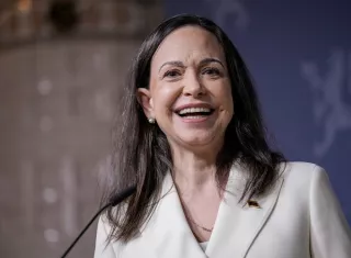 La dirigente opositora María Corina Machado, aseguró que planea regresar a Venezuela lo antes posible y precisó que no ha hablado con Donald Trump desde la captura de Maduro. Foto. EFE