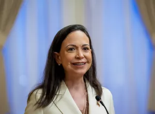 María Corina Machado, recalcó que los venezolanos ya eligieron  quienes van a gobernar en Venezuela. Foto. EFE