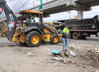 Se identificaron más de 40 puntos donde había huecos con basura.