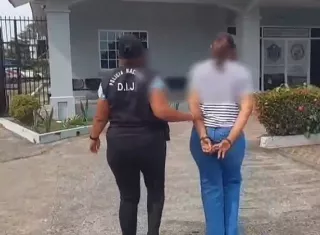 La detenida deberá enfrentar el proceso judicial e investigativo en su contra.  /  Foto: PN