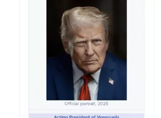 El presidente de Estados Unidos Donald Trump, publicó una foto en la que indicaba quien manda en Venezuela. Foto. EFE
