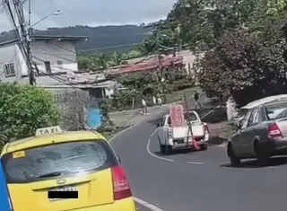 El intercambio de disparos fue captado en video.  /  Captura de video: ghettonews507pty