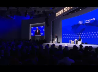 Cumbre de Davos, Suiza. 