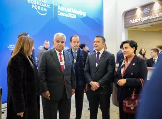 El presidente José Raúl Mulino llegó acompañado de su homólogo de Ecuador, Daniel Noboa.