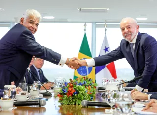 El Presidente de la República, José Raúl Mulino, y su homólogo de Brasil, Luiz Inácio “Lula” Da Silva. Foto: Cortesía