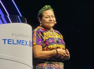 La líder indígena guatemalteca Premio Nobel de la Paz, Rigoberta Menchú. Foto: Instagram