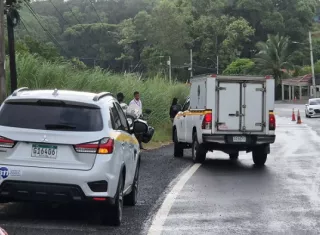 Vista de la escena del atropello fatal en Colón.  /  Foto: Diómedes Sánchez