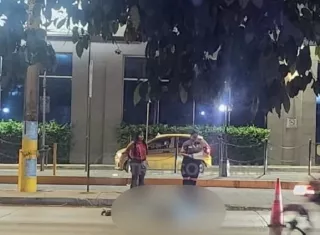 La víctima murió en el lugar.  /  Captura de video: TraficoCpanama