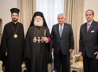 El Patriarca Ortodoxo Teodoro II se reunió con el presidente José Raúl Mulino.