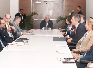 En la sala había peso pesado. Google, Pfizer, Coca-Cola, PepsiCo, Siemens, AES, Cisco, entre otras