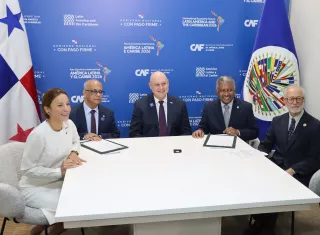 La firma del convenio de cooperación se realizó en el Panama Convention Center. Foto: Cortesía