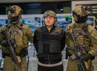 El Gobierno colombiano extraditó a Estados Unidos en la madrugada de este martes al presunto narcotraficante Andrés Felipe Marín Silva, alias Pipe Tuluá. Foto. EFE