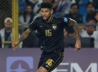 Andrés Andrade, central de la Selección de Panamá. Foto. FPF