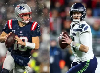 Sam Darnold y Drake Maye cumplen expectativas. Sólo uno ganará el Súper Bowl