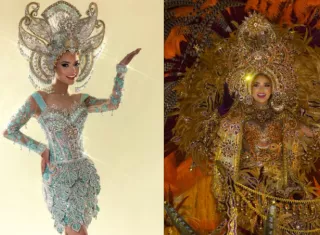 Calle Arriba y Calle Abajo Las Tablas chocaron con alegorías candela