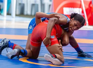 Yumaira Russell, integrante de la selección U-17 de Lucha Olímpica de Panamá. Foto: COP