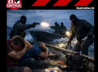 Eran unos cinco hombres que se acercaron a la embarcación con el rostro cubierto. 