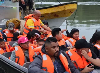 El operativo cuenta con el apoyo logístico del SENAN y del SENAFRONT. Foto: Cortesía
