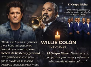 "Tu música es eterna": La reacción del gremio artístico ante el fallecimiento de Willie Colón. 
