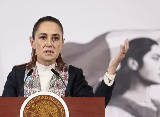 Claudia Sheinbaum dijo que durante la llamada le explicó a Trump detalles de las acciones que se realizaron en México para atrapar al capo. Foto. EFE