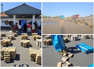 Los retenidos y la sustancia quedaron a órdenes del Ministerio Público.  /  Fotos: Senan