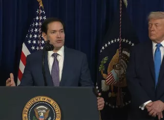 El jefe de la diplomacia estadounidense, Marco Rubio, y el director de la CIA, John Ratcliffe, mantuvieron el martes una reunión con el llamado Grupo de los Ocho, que incluye a los líderes republicanos y demócratas de la Cámara de Representantes y del Senado, para darles detalles sobre la política hacia Irán. Foto. Archivo