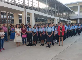 La apertura del bachillerato en La Arena responde al crecimiento poblacional que ha experimentado este corregimiento. Foto. Thays Domínguez