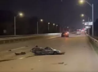 El joven murió en la escena del accidente.  /  Captura de video: elpanainforma507